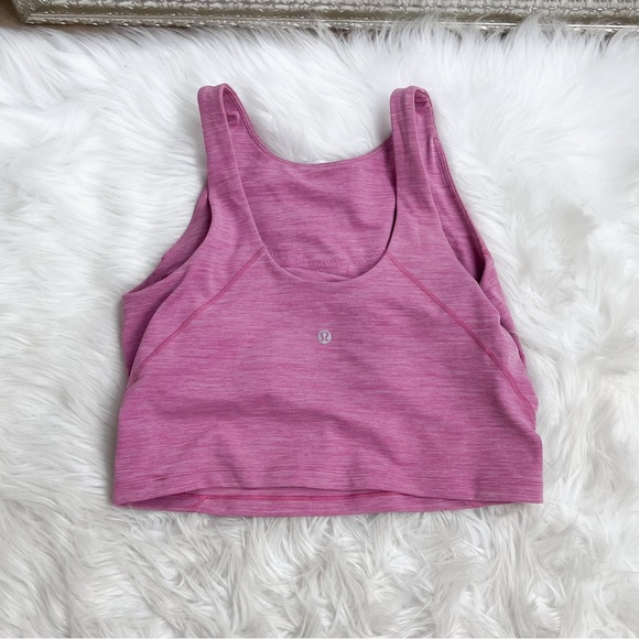 Lululemon Align High-Neck Tank Top in Heathered Pink Blossom Size 10 - Picture 4 of 10